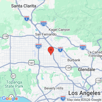 Map to hersel hanasab dds inc office in North Hollywood, CA