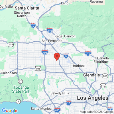 Map to hersel hanasab dds inc office in North Hollywood, CA