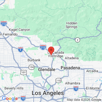 Map to Sparr Heights Smiles / Roger W. Anderson, DDS office in Glendale, CA