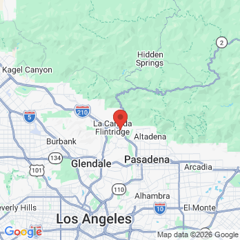 Map to Raymond Lee DDS Inc office in La Cañada Flintridge, CA