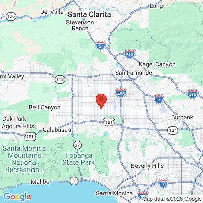 Map to  office in Reseda, CA