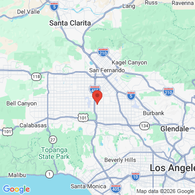 Map to  office in Van Nuys, CA