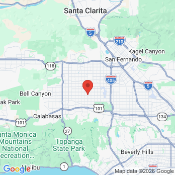 Map to Citi dental office in Reseda, CA
