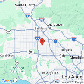 Map to 818.dentist office in Van Nuys, CA