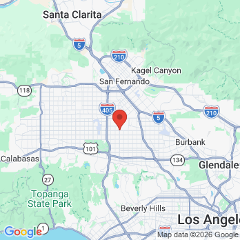 Map to CAL DENTAL  office in Van Nuys, CA