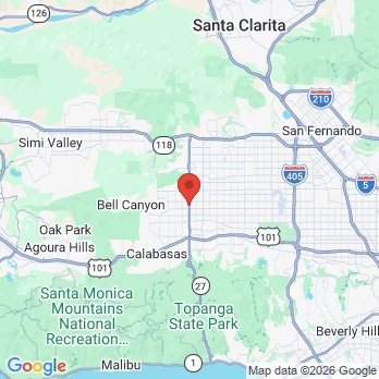 Map to Dental Health Group office in Canoga Park, CA