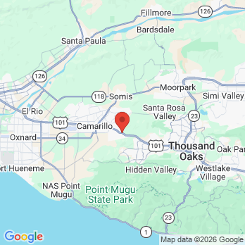 Map to Camarillo Springs Dental Care office in Camarillo, CA