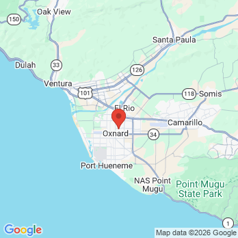 Map to La Colonia Health Center office in Oxnard, CA