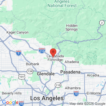 Map to Gaeun Lee DDS Inc. office in Glendale, CA