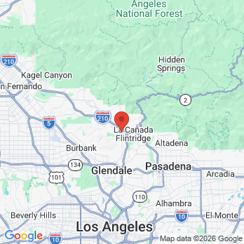 Map to MONTROSE DENTISTRY office in Montrose, CA