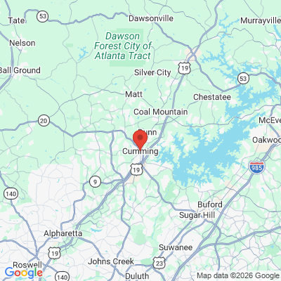Map to  office in Cumming, GA