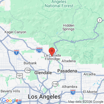 Map to Harry T. Albert, DDS office in La Canada, CA