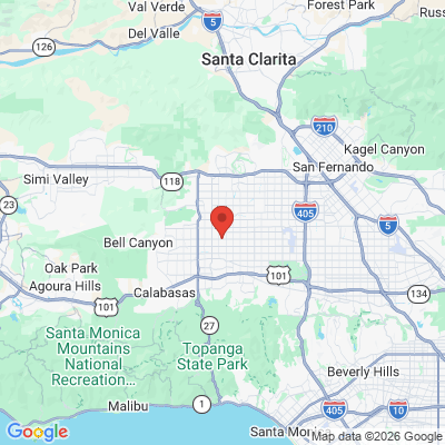 Map to  office in Winnetka, CA
