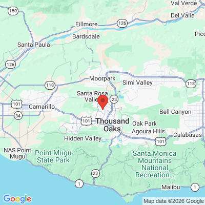 Map to  office in Thousand Oaks, CA