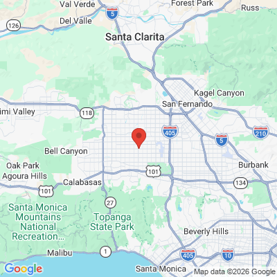 Map to  office in Reseda, CA