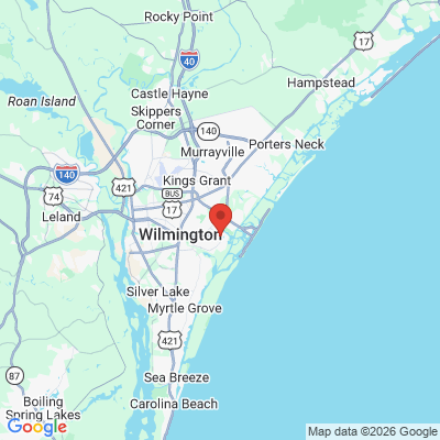 Map to  office in Wilmington, NC