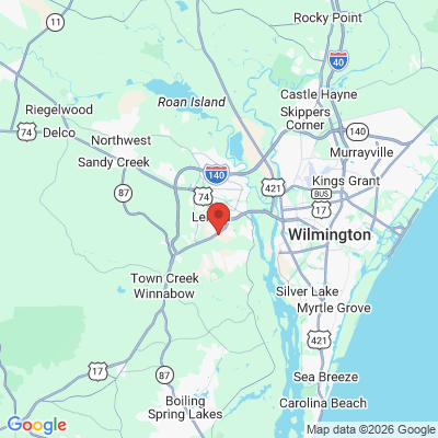 Map to  office in Leland, NC