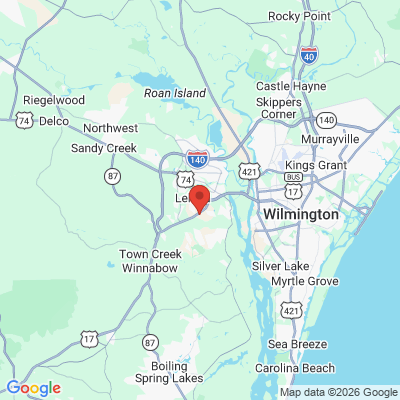 Map to  office in Leland, NC