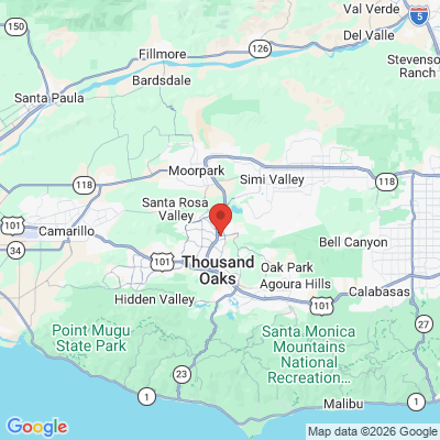 Map to  office in Thousand Oaks, CA