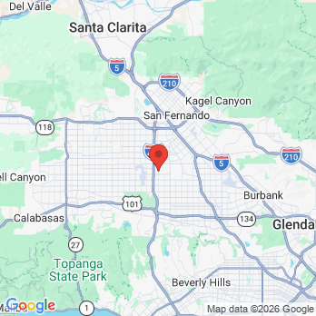 Map to Almi V. Hernandez Dental Inc office in Van Nuys, CA