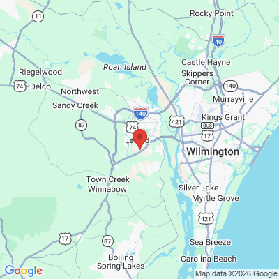 Map to  office in Leland, NC