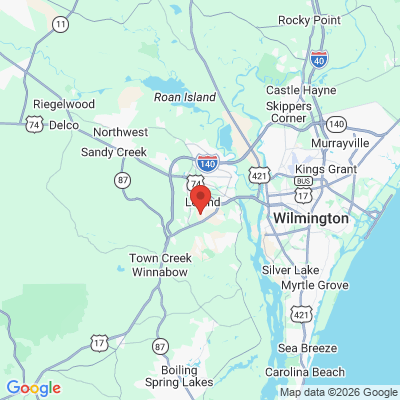 Map to  office in Leland, NC