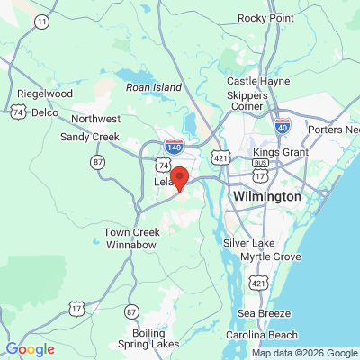 Map to  office in Leland, NC