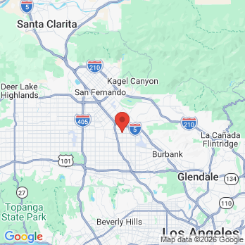 Map to Santo Tomas Dental Group office in Los Angeles, CA