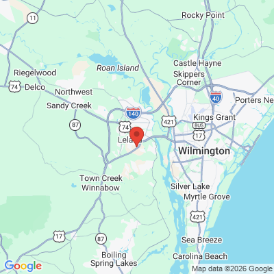 Map to  office in Leland, NC
