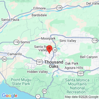 Map to Thousand Oaks Smile Design office in Thousand Oaks, CA