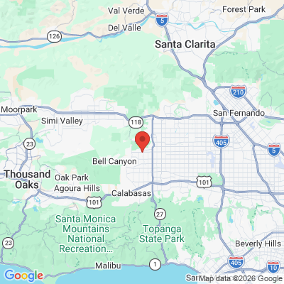 Map to  office in West Hills, CA