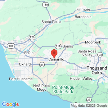 Map to Stars Dental office in Camarillo, CA