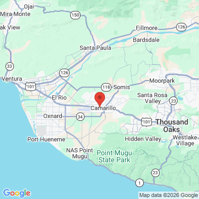 Map to Stars Dental office in Camarillo, CA