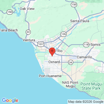 Map to Marc Rojtman, DDS, Inc. office in Oxnard, CA