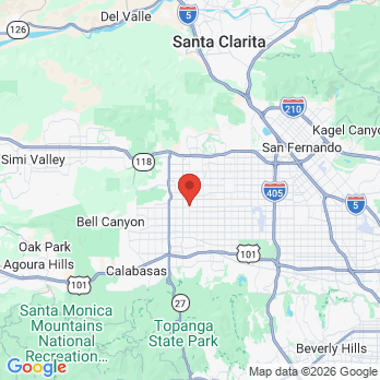 Map to Roscoe Mason Dental office in Los Angeles, CA