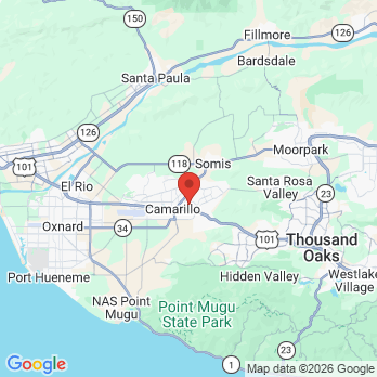 Map to Las Posas Dental Care office in Camarillo, CA