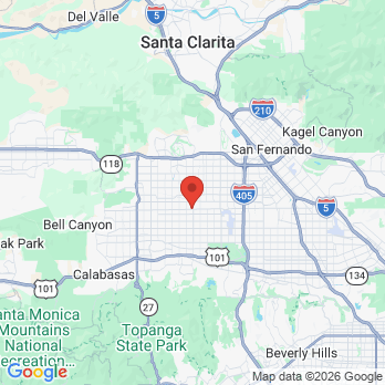 Map to Northridge, CA office in Northridge, CA