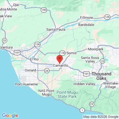 Map to Clove Dental Camarillo office in Camarillo, CA