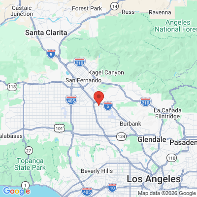 Map to  office in Sun Valley, CA