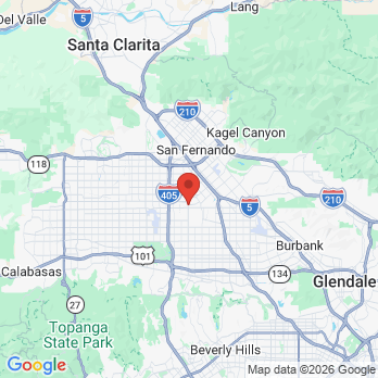 Map to 9 to 7 dental family center office in Panorama City, CA
