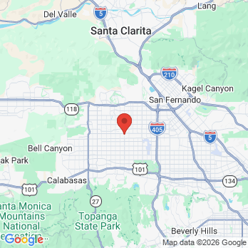Map to Dr.Dan Shaer office in Los Angeles, CA