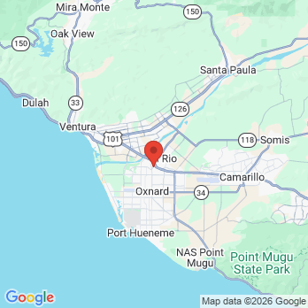 Map to Oxnard Gentle Dentistry office in Oxnard, CA