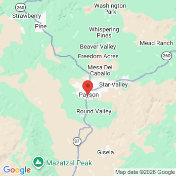 Map to Center Point Dental office in Payson, AZ