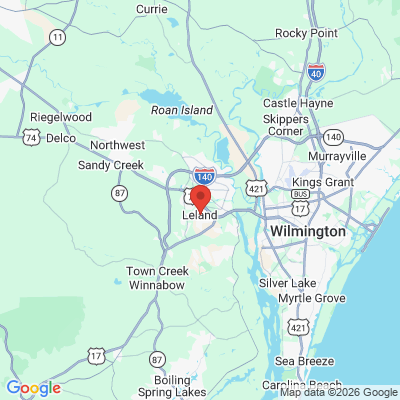 Map to  office in Leland, NC