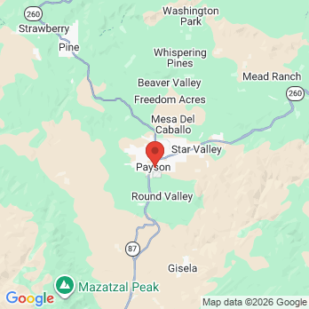 Map to Ole Doc Booth office in Payson, AZ