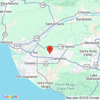 Map to Camarillo Dental office in Camarillo, CA