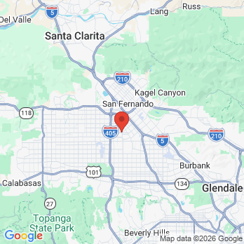 Map to Panorama office in Panorama City, CA