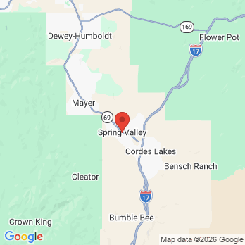 Map to Horizon dental group Spring Valley office in Mayer, AZ
