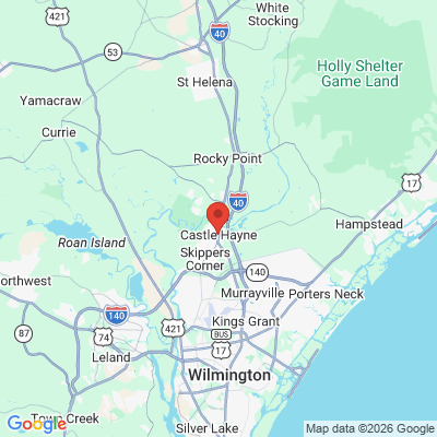 Map to  office in Castle Hayne, NC