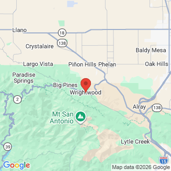 Map to Dr. Seung K. Shon, DDS office in Wrightwood, CA